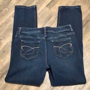 Chico’s Jeans SZ 10 ( Chico’s SZ 1.5 R) Premium Denim Straight Leg Blue Denim